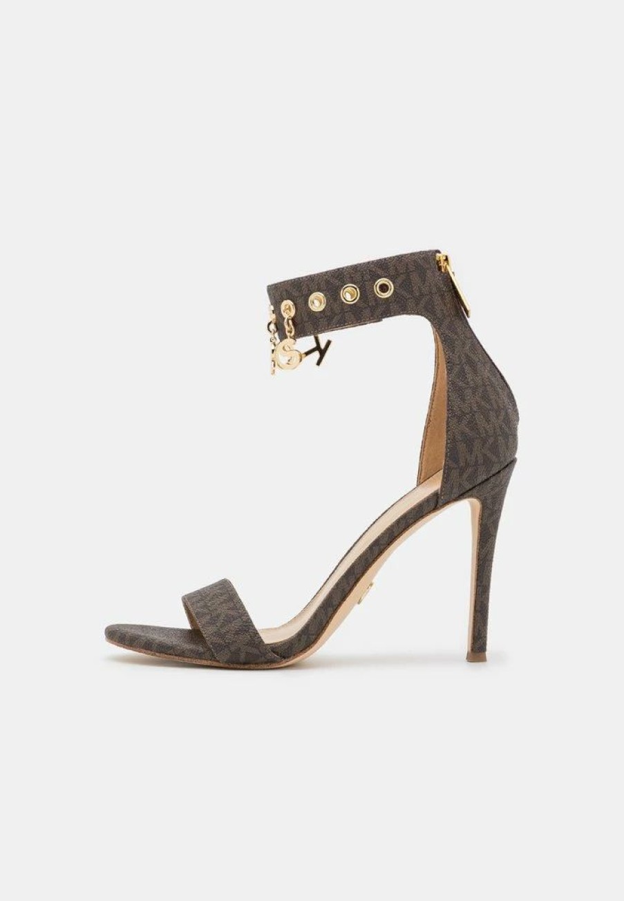 Wholesale Michael Michael Kors Kelli High Heeled Sandals Brown