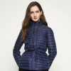 Clearance Michael Michael Kors Belted Puffr Down Jacket True Navy