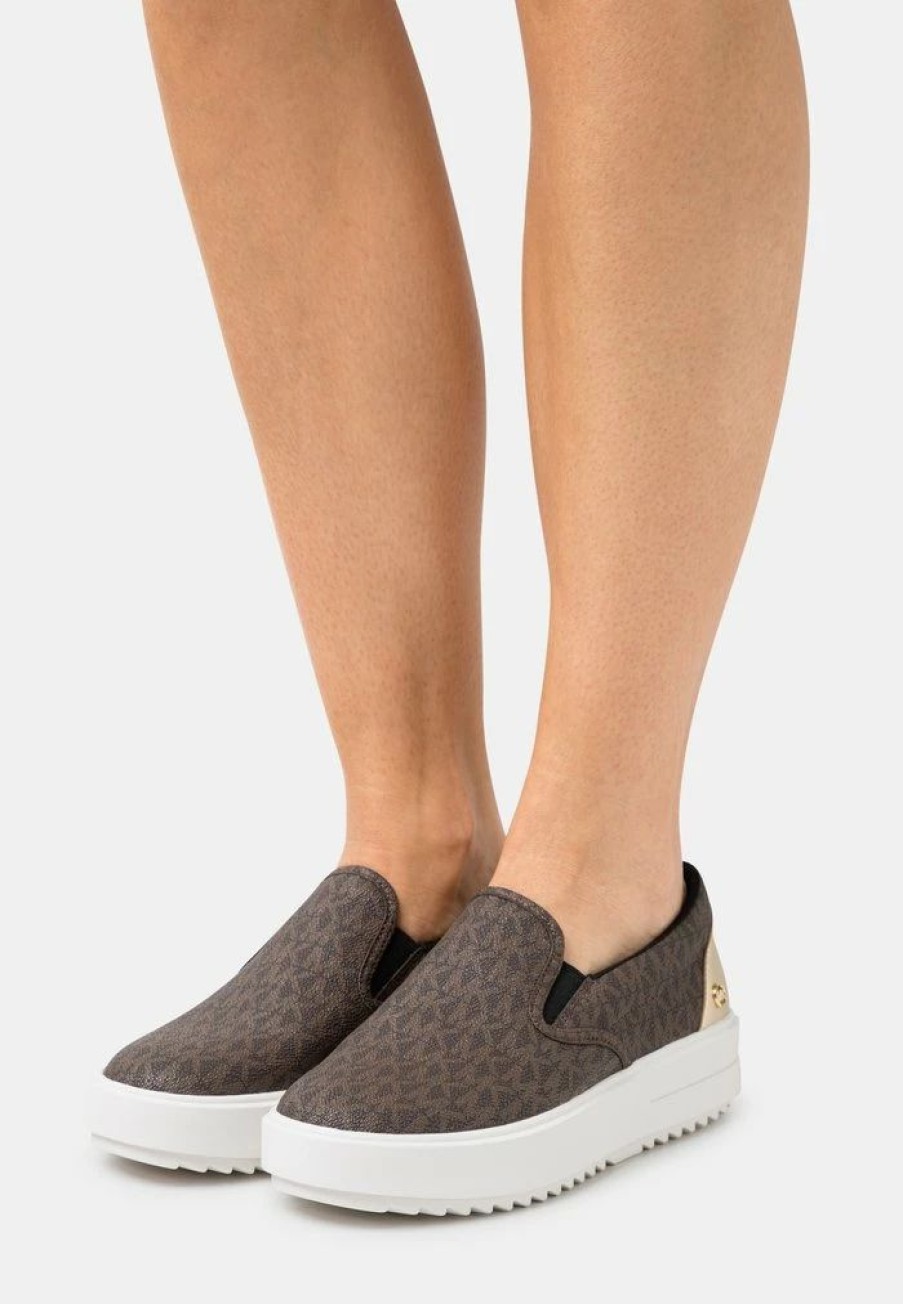 New Michael Michael Kors Emmett Slip-Ons Brown