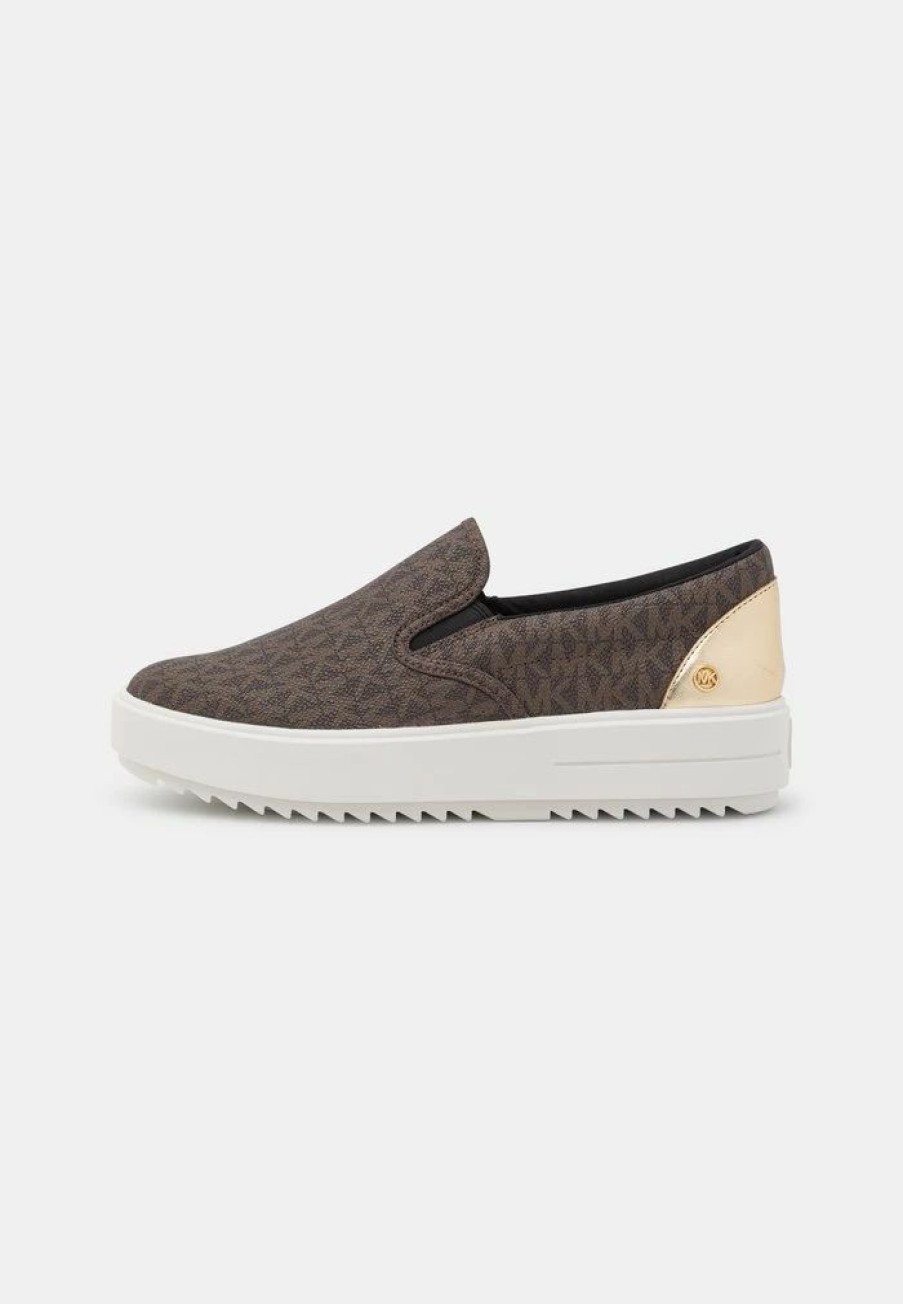 New Michael Michael Kors Emmett Slip-Ons Brown