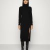 New Michael Michael Kors Easy Slit Midi Day Dress Black