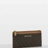 Online Michael Michael Kors Jet Key Holder Brown/Acorn