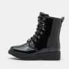 Online Michael Michael Kors Haskell Lace-Up Ankle Boots Black