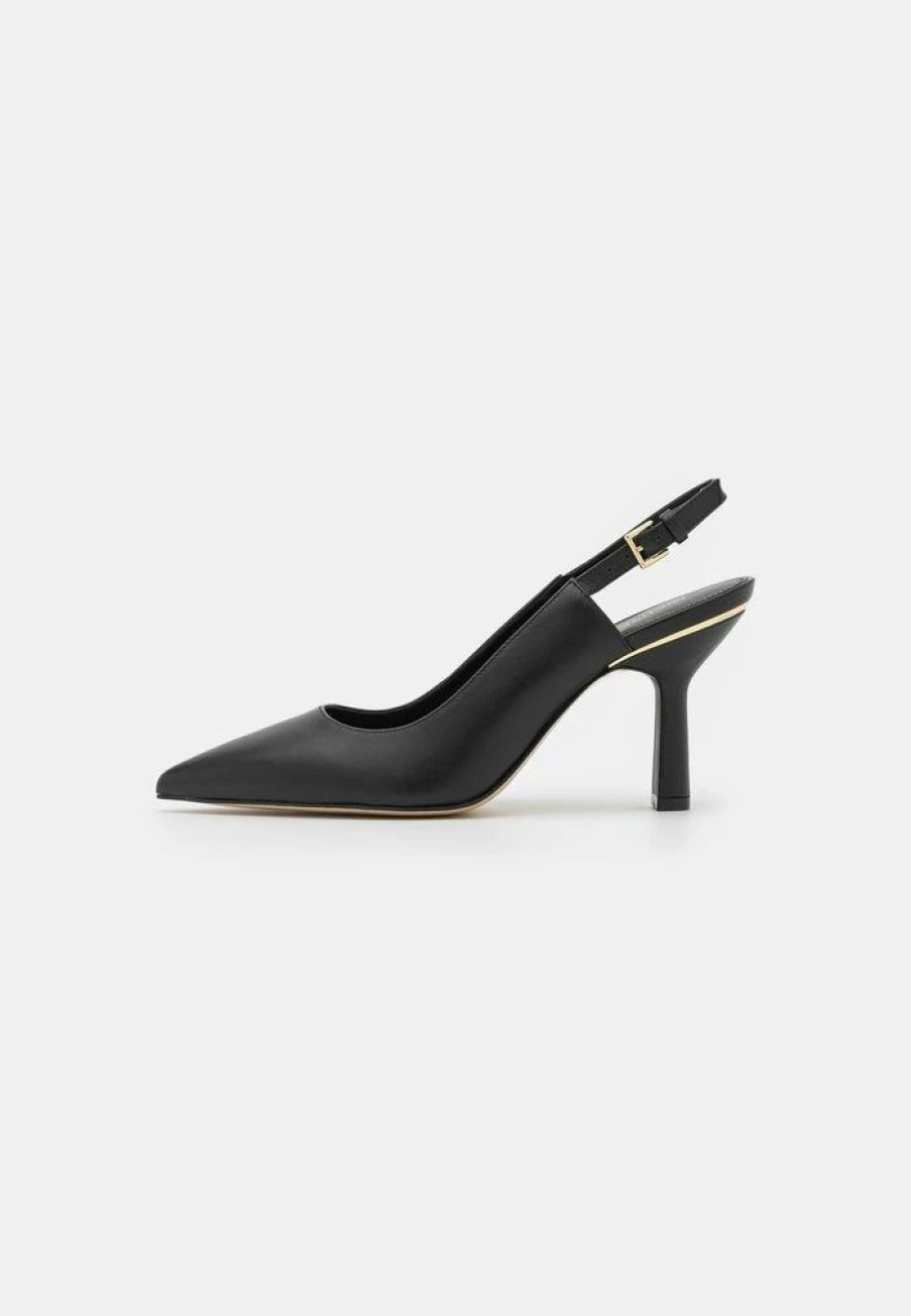 New Michael Michael Kors Cleo Sling Classic Heels Black