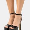 Online Michael Michael Kors Jenson Platform Platform Sandals Black