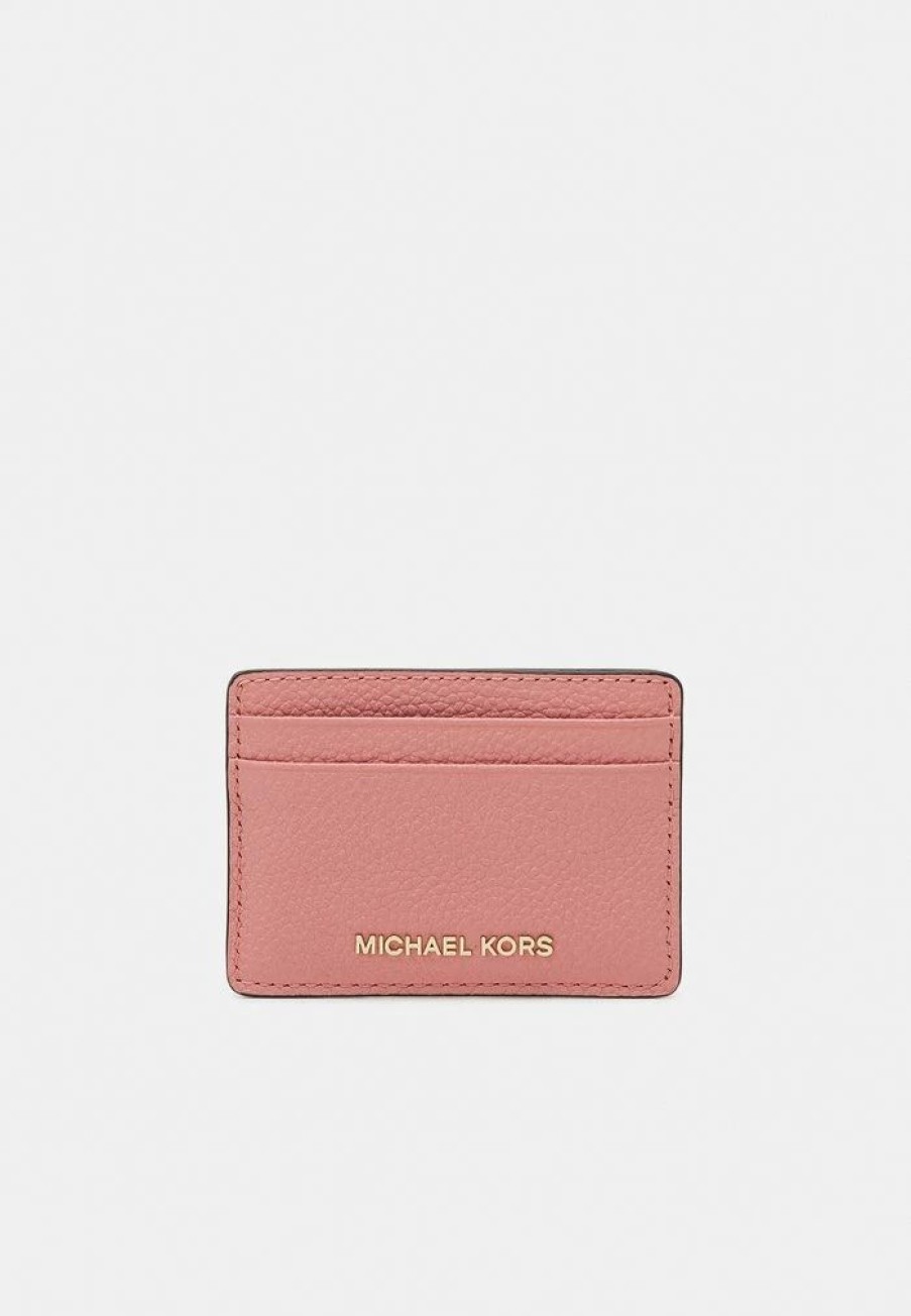 Clearance Michael Michael Kors Jet Set Card Holder Wallet Primrose