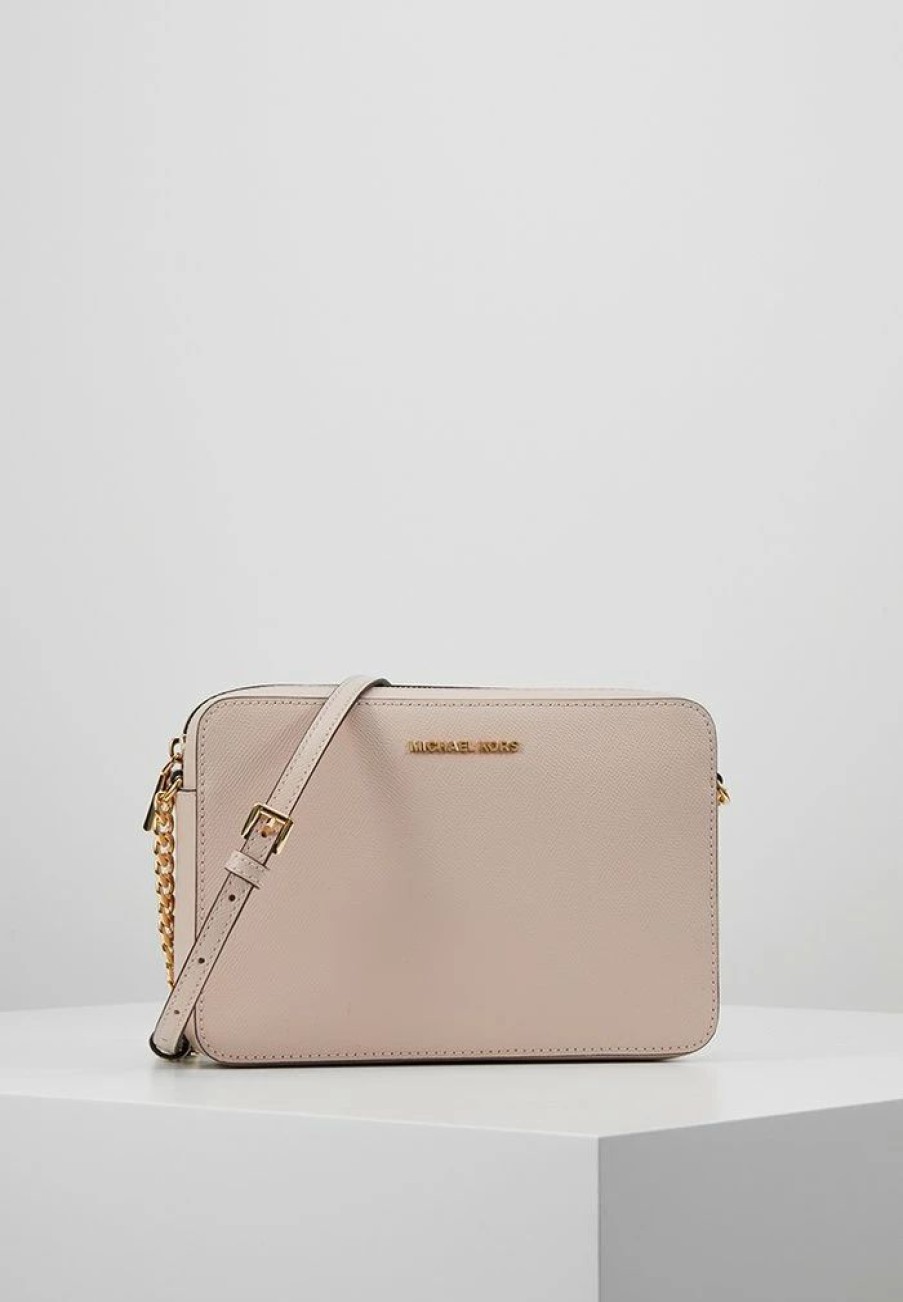 Online Michael Michael Kors Jet Set Travel Crossbody Across Body Bag Soft Pink