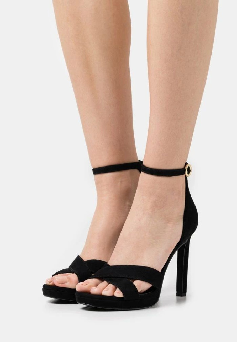 Online Michael Michael Kors Alexia High Heeled Sandals Black