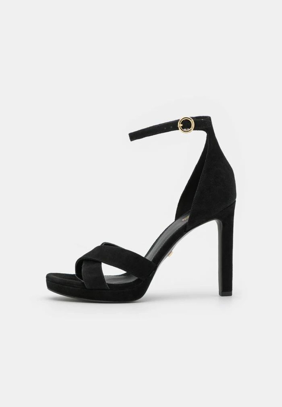 Online Michael Michael Kors Alexia High Heeled Sandals Black