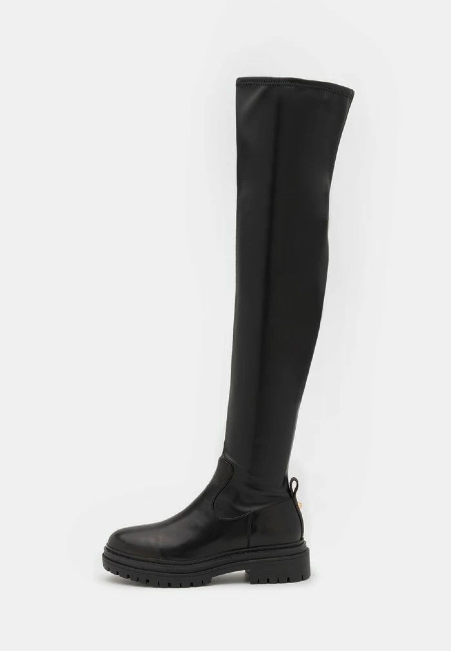 Hot Michael Michael Kors Cyrus Boot Over-The-Knee Boots Black