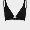 New Michael Michael Kors Iconic Solids Bikini Top Black