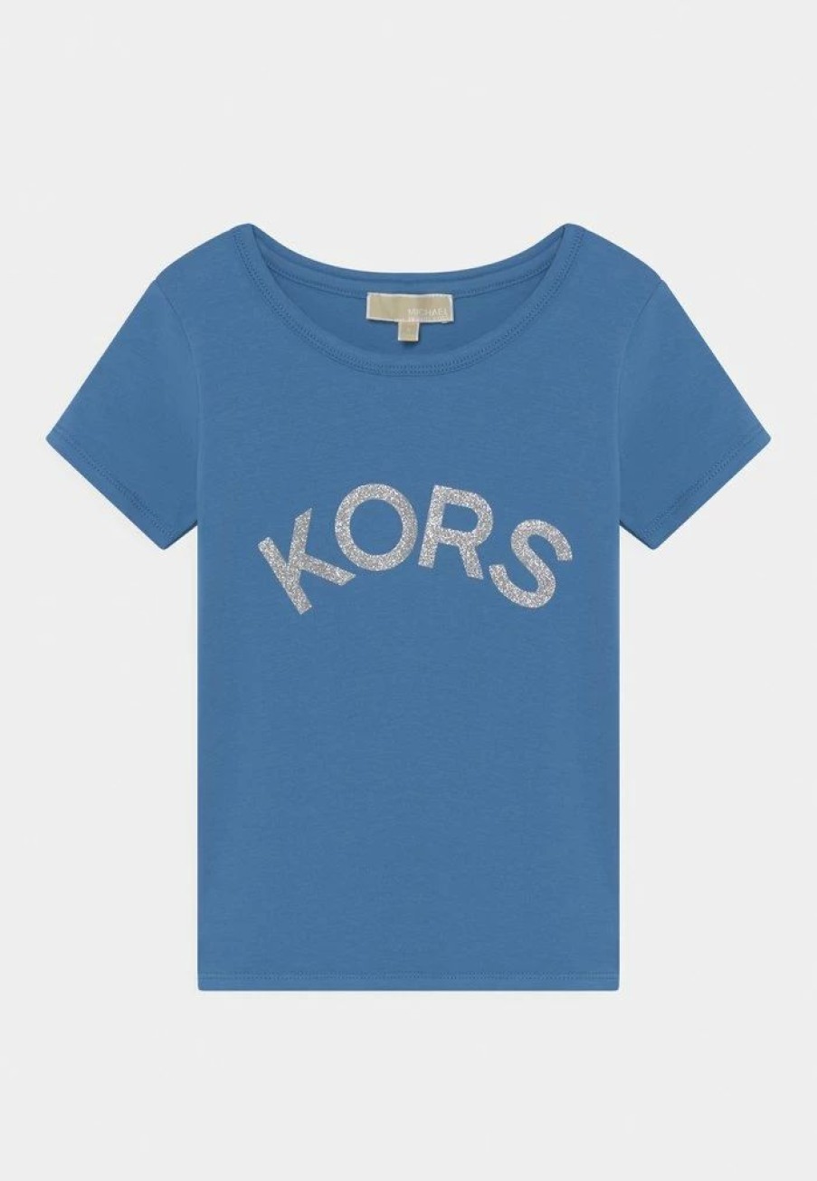 Online Michael Michael Kors Sleeves Tee Print T-Shirt Blue