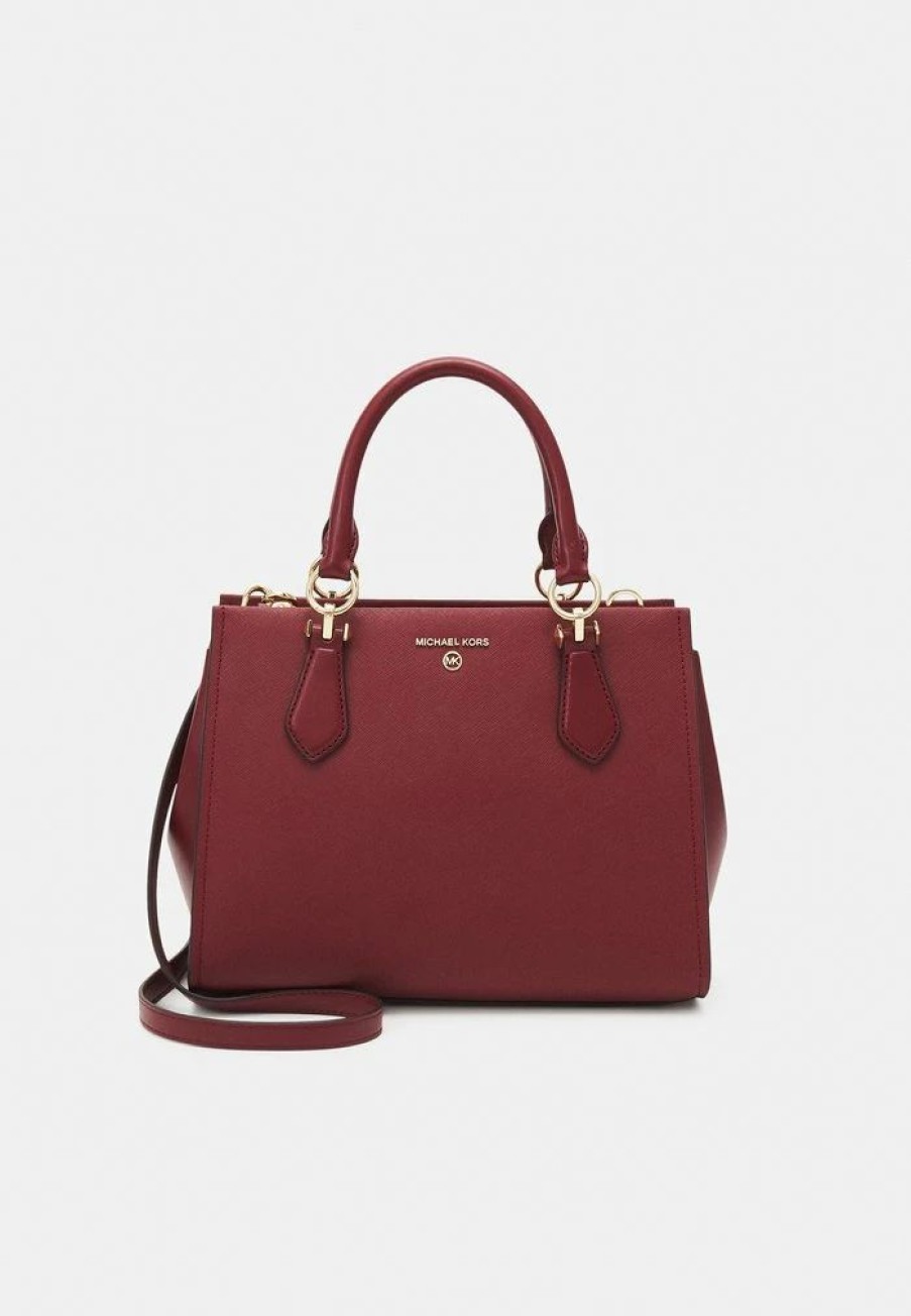 New Michael Michael Kors Marilyn Satchel Handbag Bordeaux