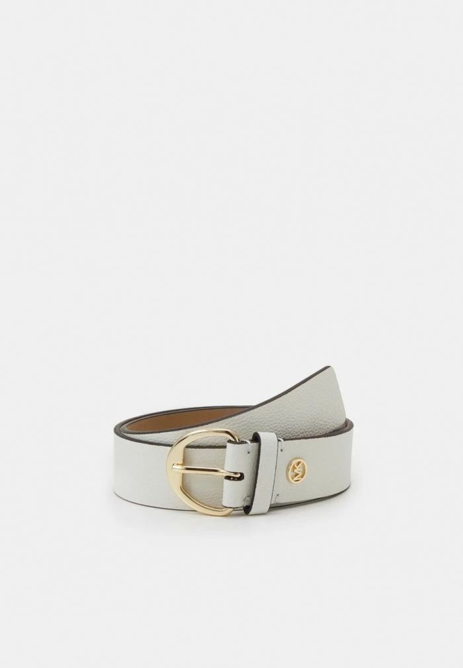 Hot Michael Michael Kors Belt Optic White/Gold-Coloured