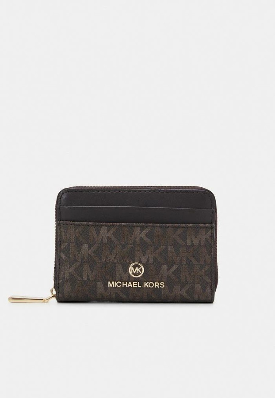 Clearance Michael Michael Kors Jet Set Coin Card Case Wallet Chocolate