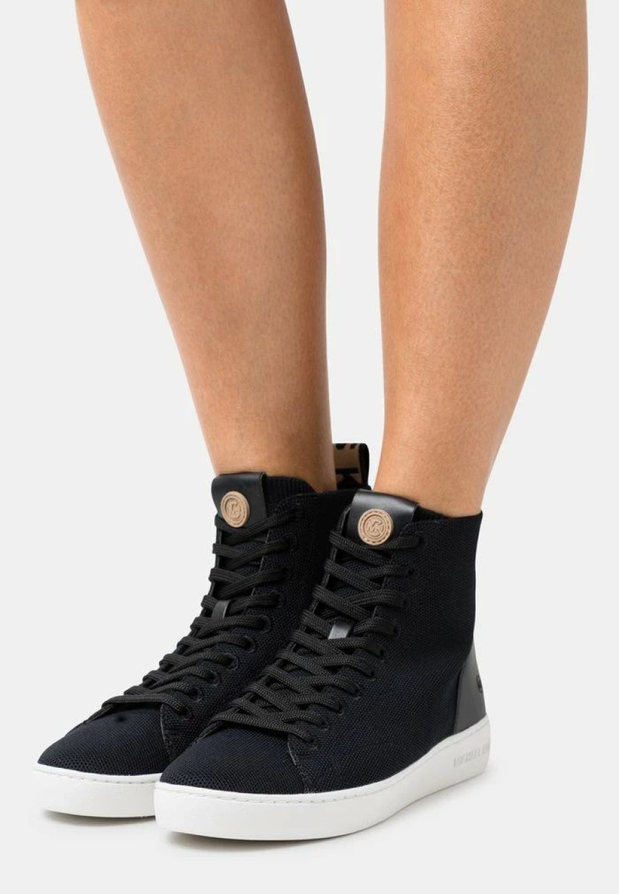 Clearance Michael Michael Kors Edie High-Top Trainers Black