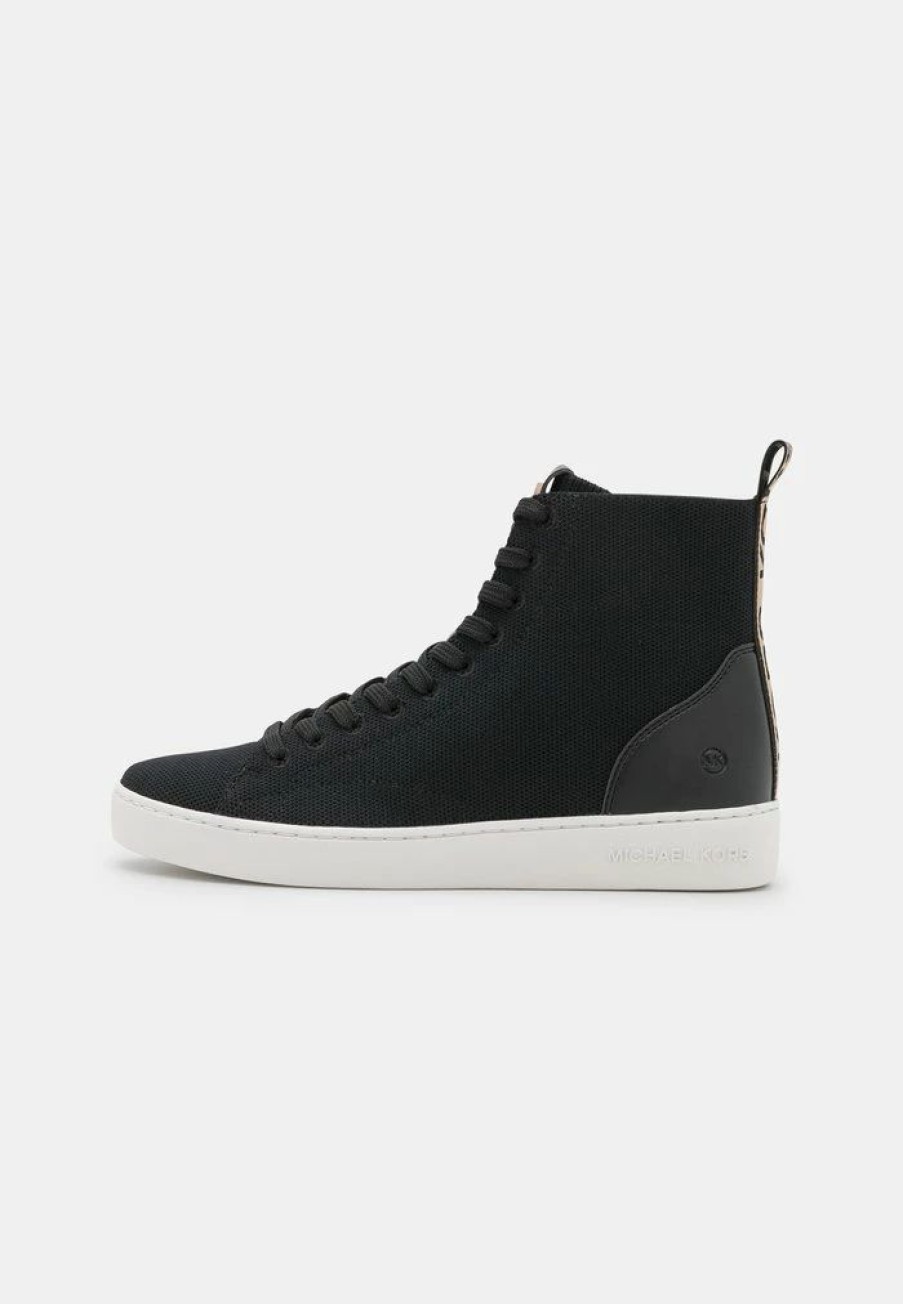 Clearance Michael Michael Kors Edie High-Top Trainers Black