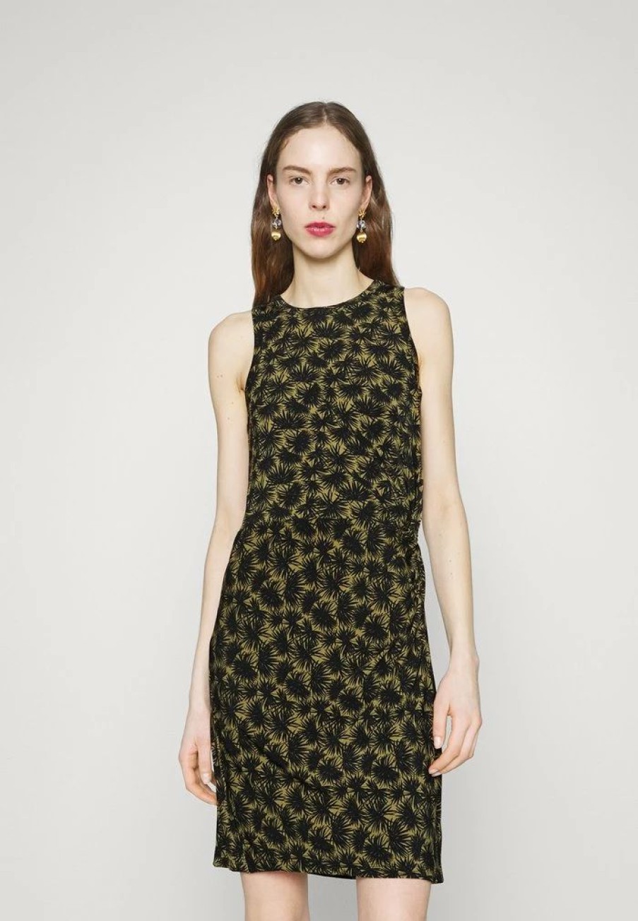 Hot Michael Michael Kors Palmetto Twistmini Day Dress Smoky Olive