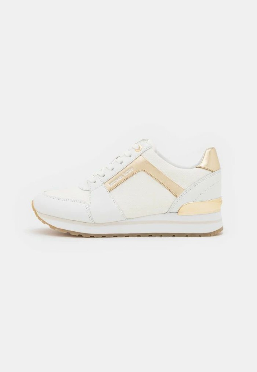 Online Michael Michael Kors Billie Trainer Trainers Optic White/Gold