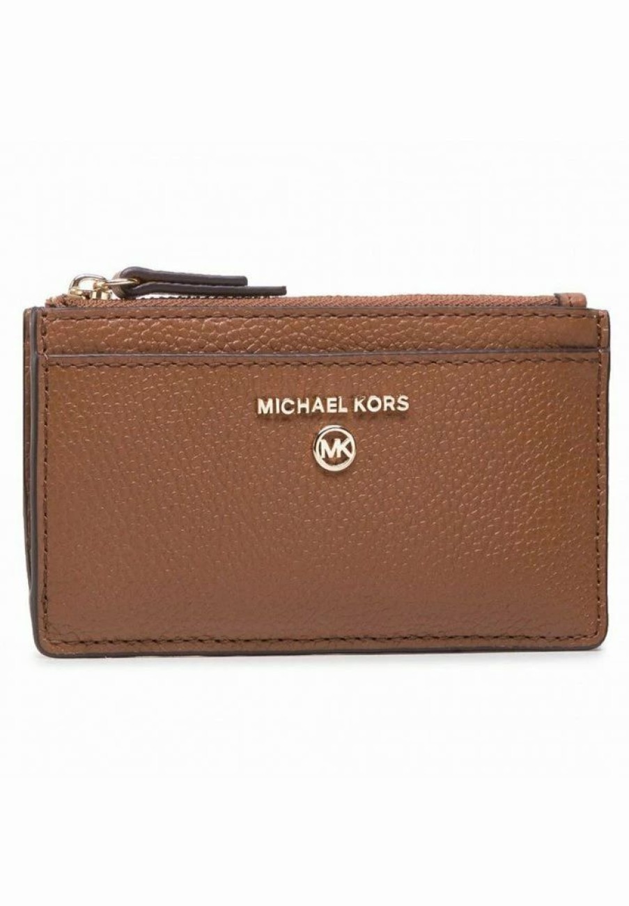 Best Michael Michael Kors Jet Set Cham Slim Wallet Cognac