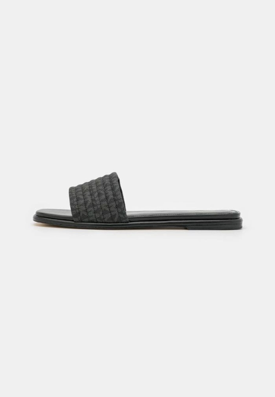 Clearance Michael Michael Kors Sadler Slide Mules Black