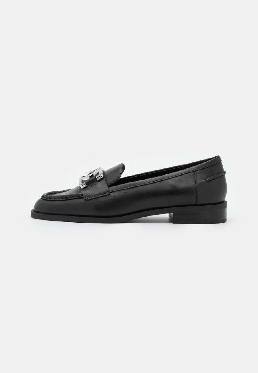 New Michael Michael Kors April Loafer Slip-Ons Black