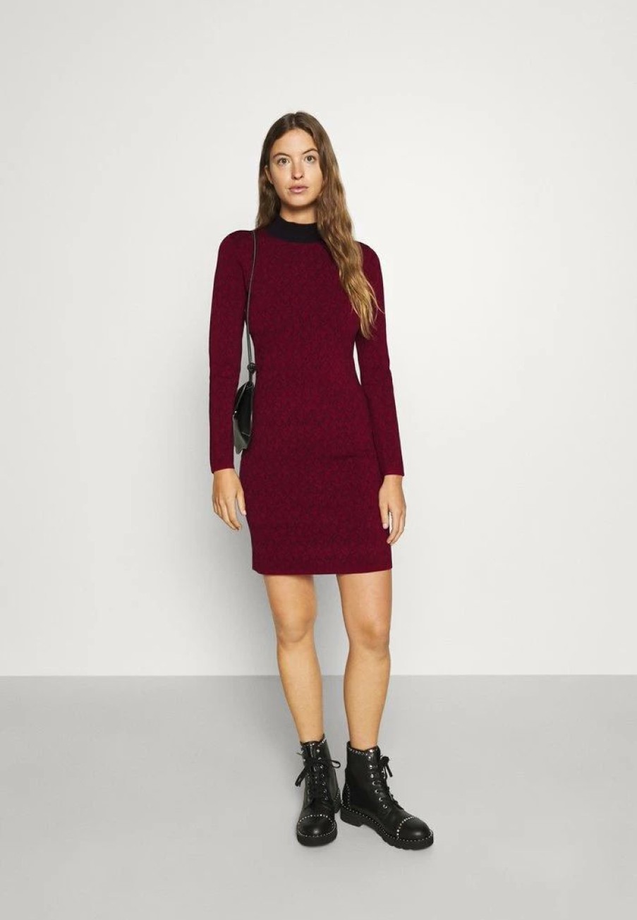 Clearance Michael Michael Kors Bold Dress Jumper Dress Dark Ruby