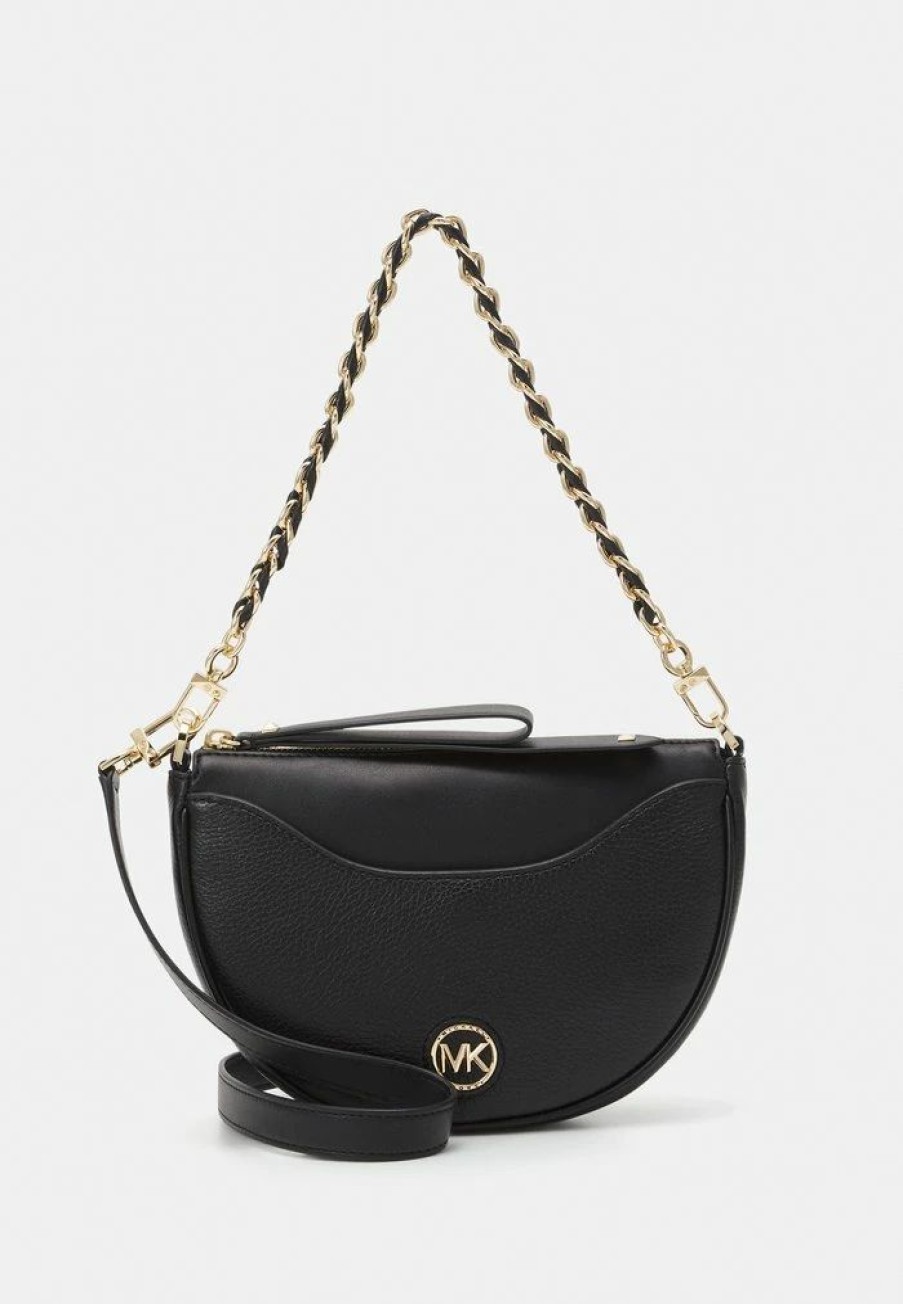 Online Michael Michael Kors Dover Moon Pouchette Handbag Black