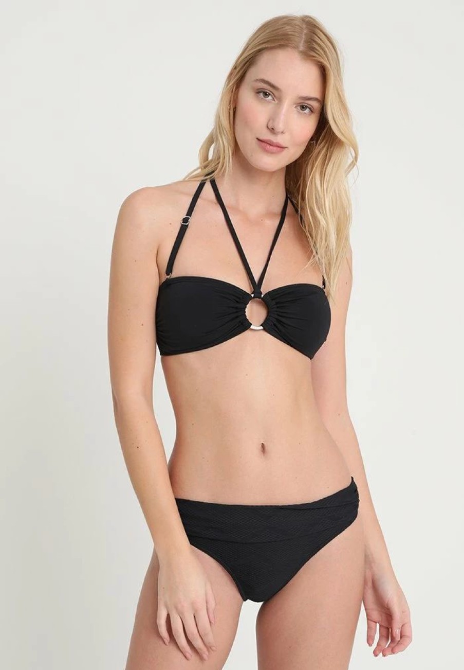 Clearance Michael Michael Kors Bandeau Bikini Top Black