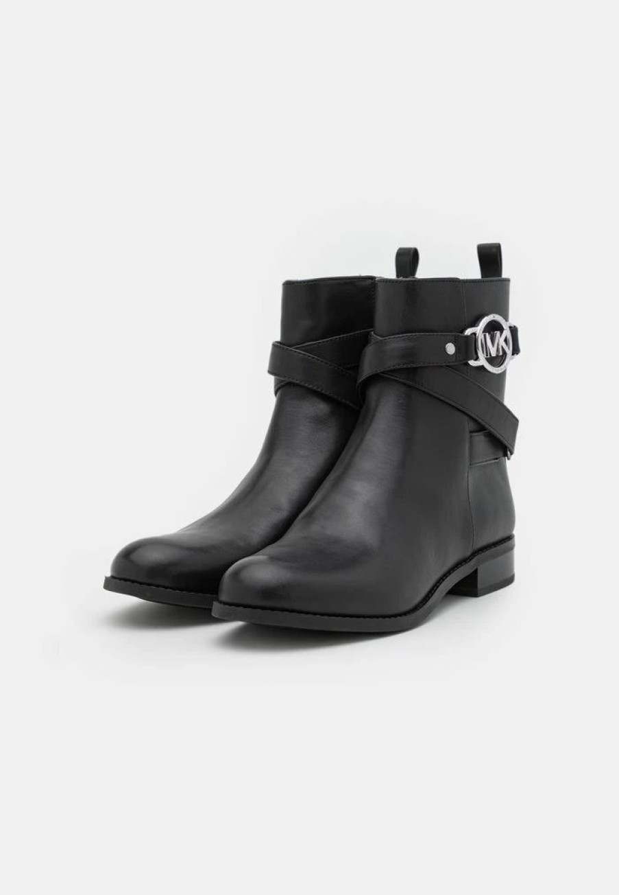 Online Michael Michael Kors Rory Flat Bootie Classic Ankle Boots Black