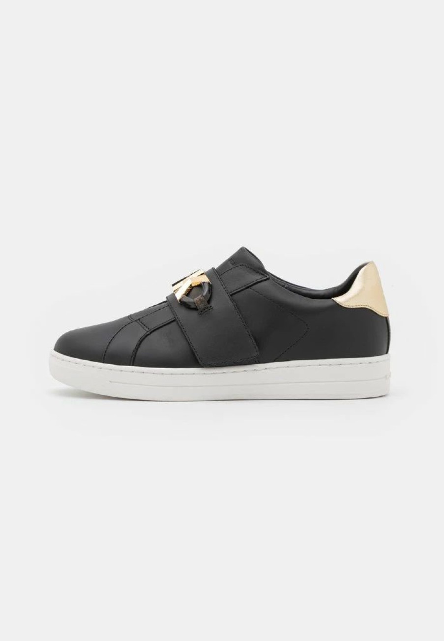 Best Michael Michael Kors Kenna Trainers Black/Gold