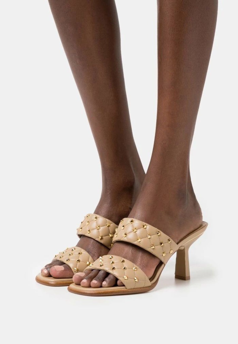 Best Michael Michael Kors Amelia Mule Heeled Mules Camel