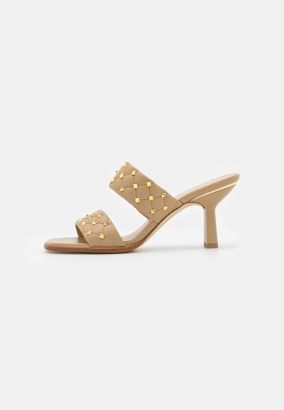 Best Michael Michael Kors Amelia Mule Heeled Mules Camel