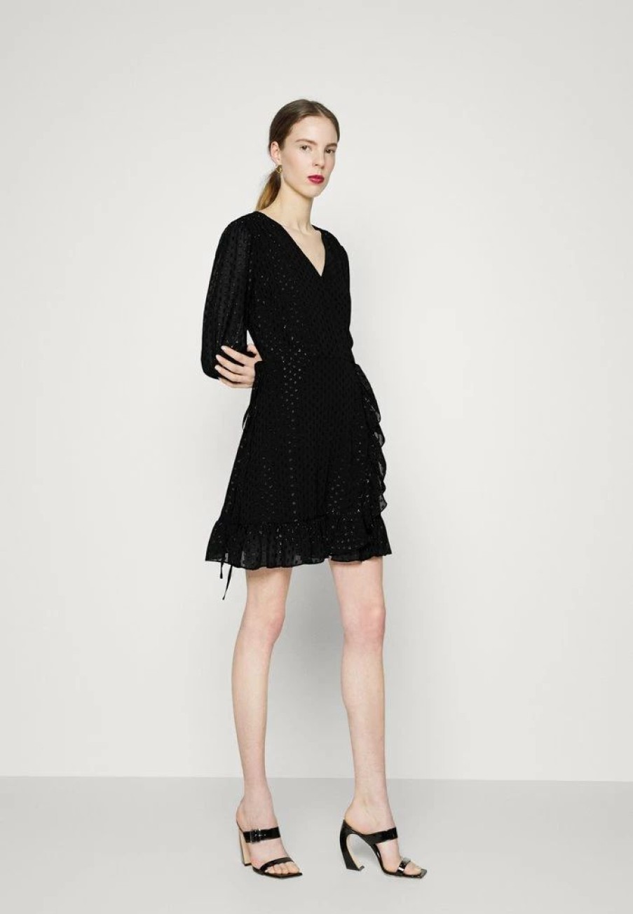 Wholesale Michael Michael Kors Clip Wrap Cocktail Dress / Party Dress Black