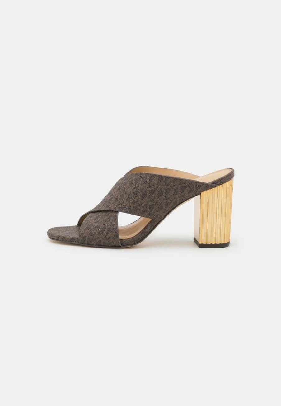 Online Michael Michael Kors Porter Mule Heeled Mules Brown