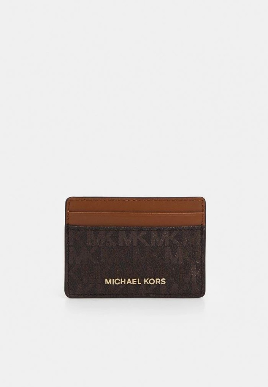 Wholesale Michael Michael Kors Jet Set Card Holder Wallet Brown