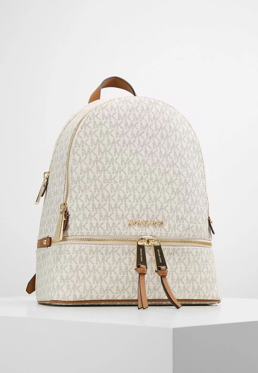 Best Michael Michael Kors Rhea Zip Back Pack Rucksack Vanilla