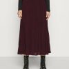 Clearance Michael Michael Kors Pleated Skirt A-Line Skirt Dark Ruby