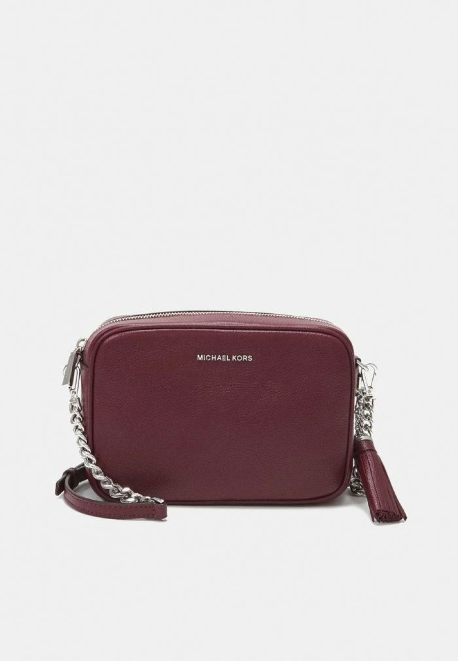 Wholesale Michael Michael Kors Jet Set Camera Bag Across Body Bag Merlot