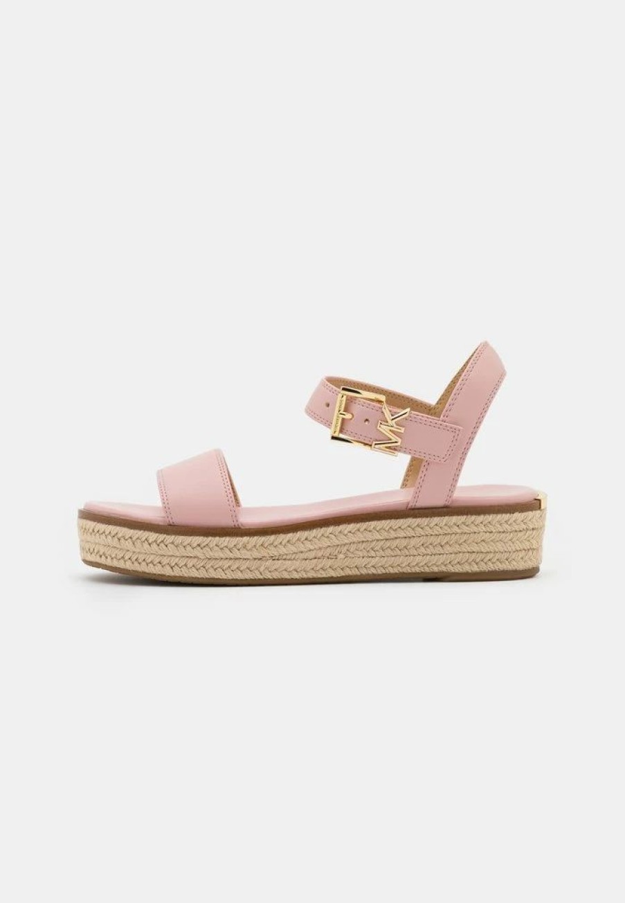 New Michael Michael Kors Richie Platform Sandals Smokey Rose