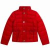 Wholesale Michael Michael Kors Puffer Jacket Winter Jacket Rouge Profond