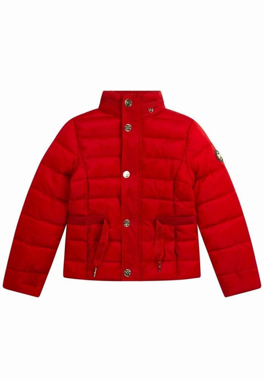 Wholesale Michael Michael Kors Puffer Jacket Winter Jacket Rouge Profond