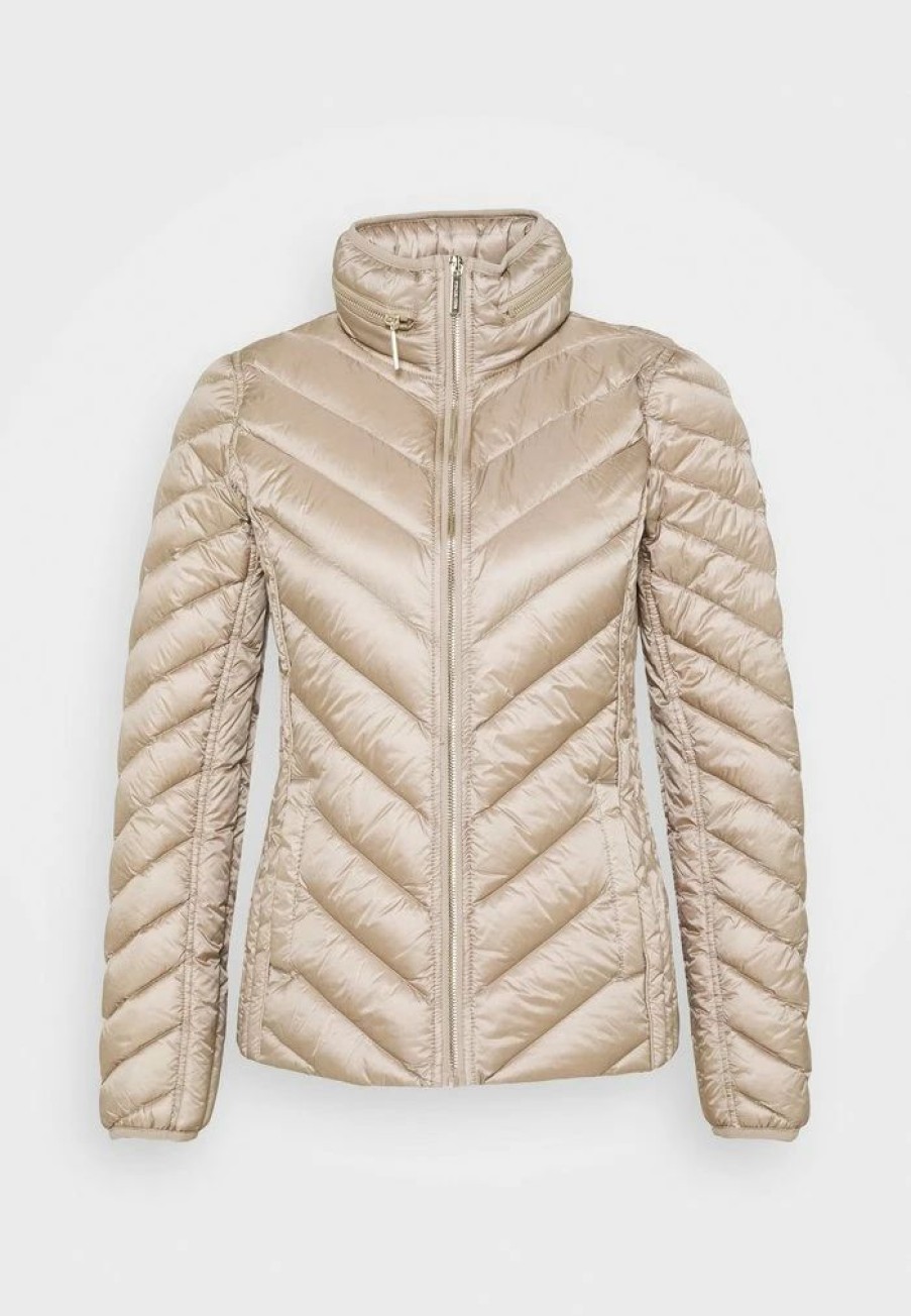 Wholesale Michael Michael Kors Short Packable Down Jacket Champagne