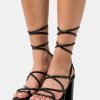 Hot Michael Michael Kors Vero Lug High Heeled Sandals Black