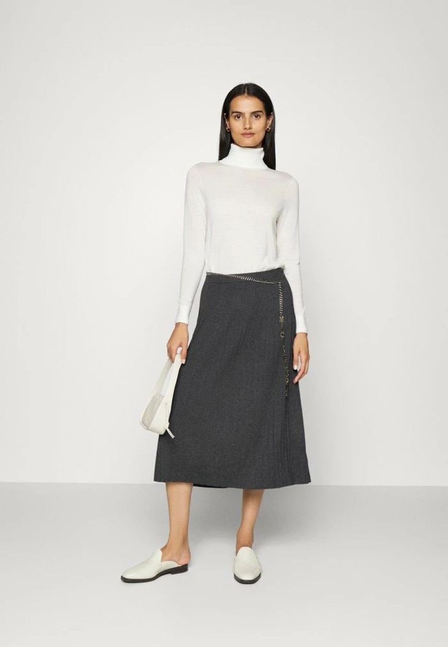 Hot Michael Michael Kors Midi Skirt A-Line Skirt Derby Heather