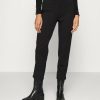 Online Michael Michael Kors Ponte Crop Pant Slits Trousers Black