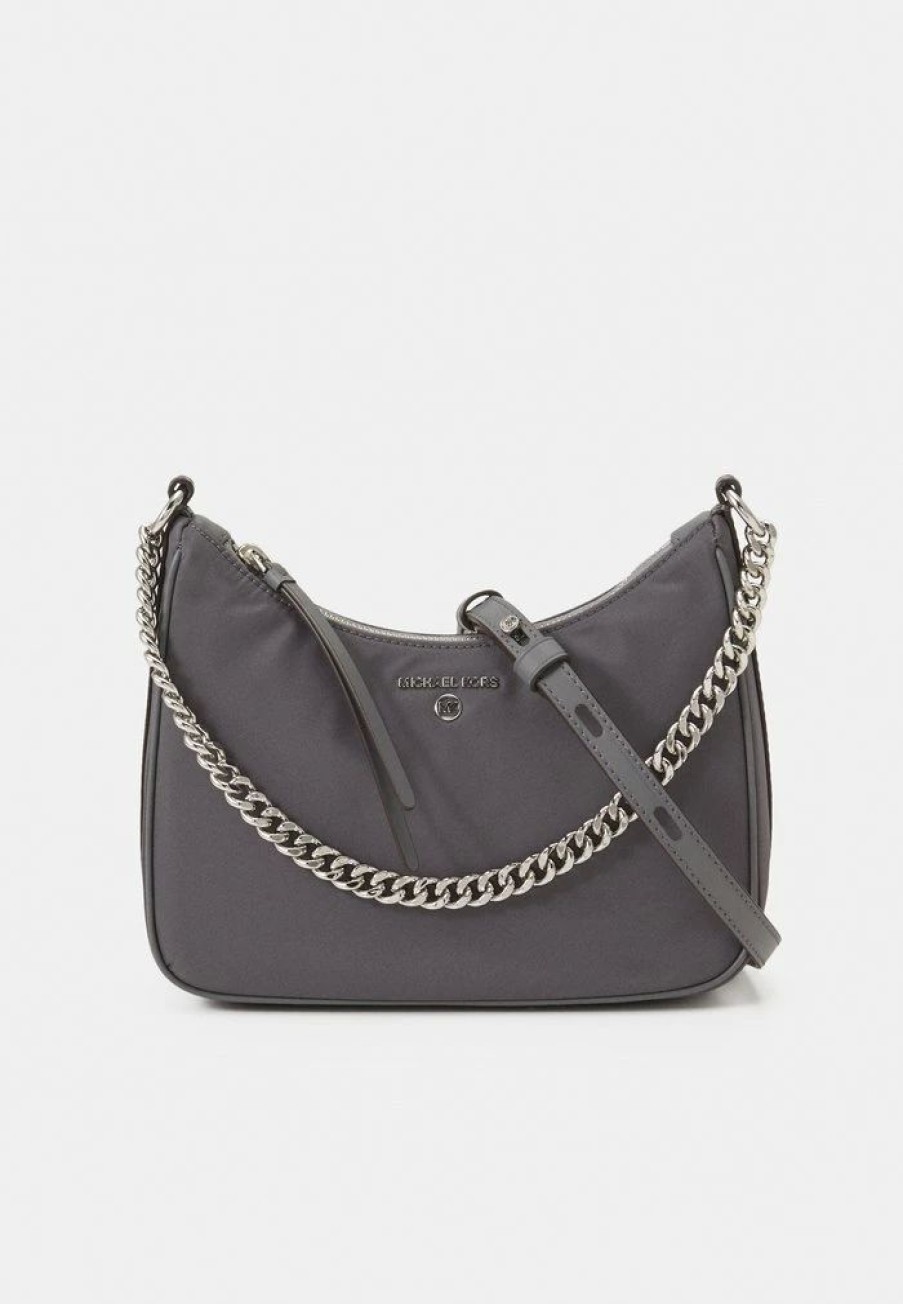 Online Michael Michael Kors Jet Set Charm Pouchette Xbody Across Body Bag Heather Grey