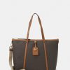 Best Michael Michael Kors Heritage Travel Sleeve Tote Tote Bag Brown/Acorn