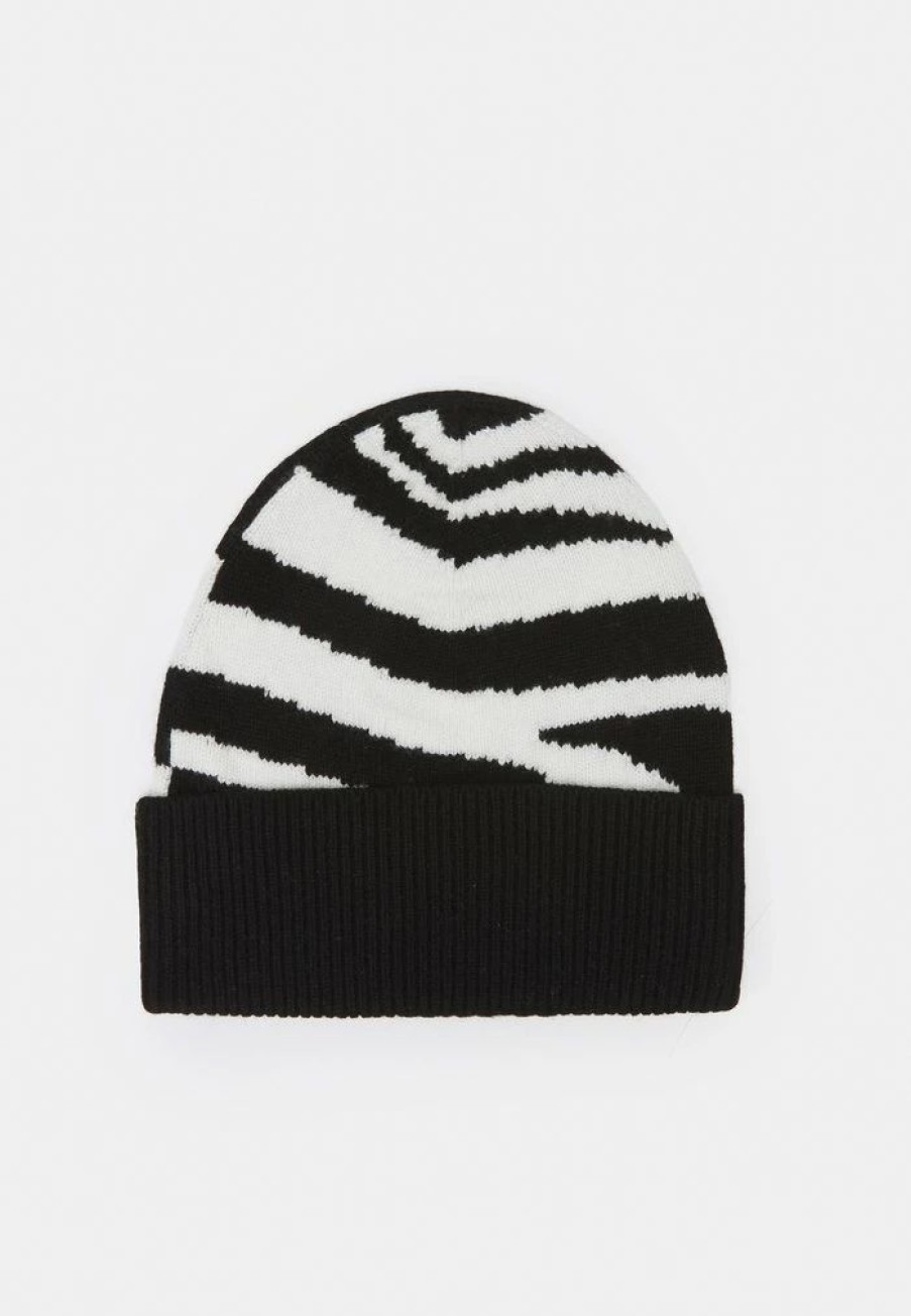 Clearance Michael Michael Kors Cash Blend Zebra Beanie Beanie Bone