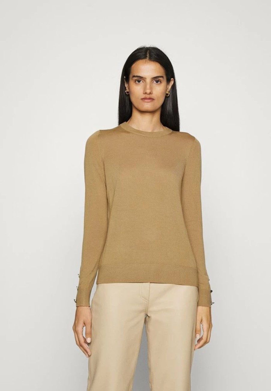 Clearance Michael Michael Kors Button Jumper Cafe